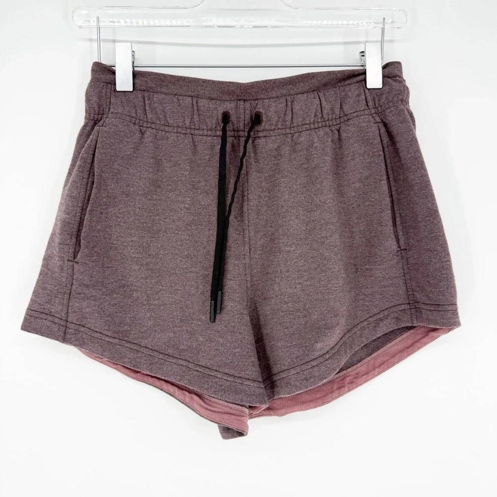 Lululemon‎ Inner Glow Shorts 4 Heathered Antique Bark